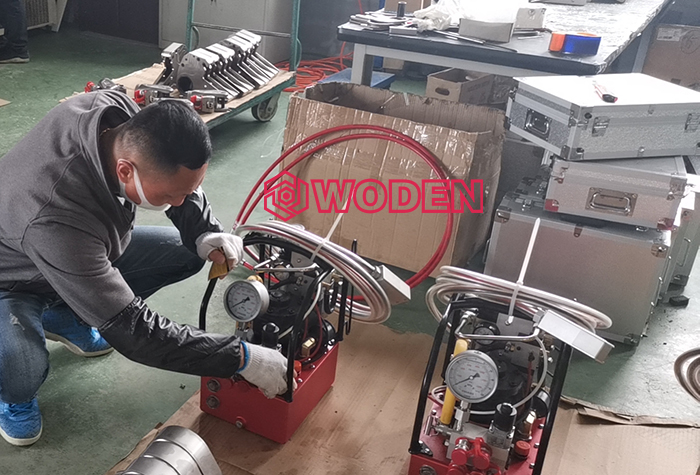 沃頓液壓扳手即將發往沙特某油田的檢查工作